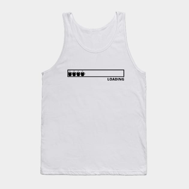 Funny loading bar coffee design Tank Top by Katebi Designs